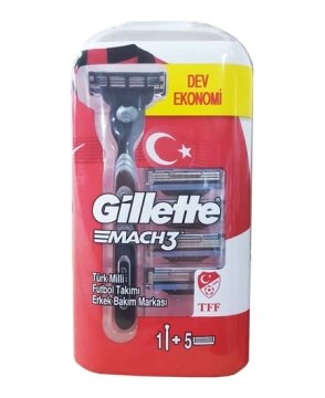 Gillette Mach3 Tıraş Makinesi 5 Yedekli