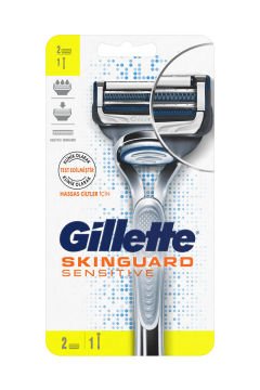 Gillette Mach3 Skinguard Tıraş Makinesi 2 Yedekli