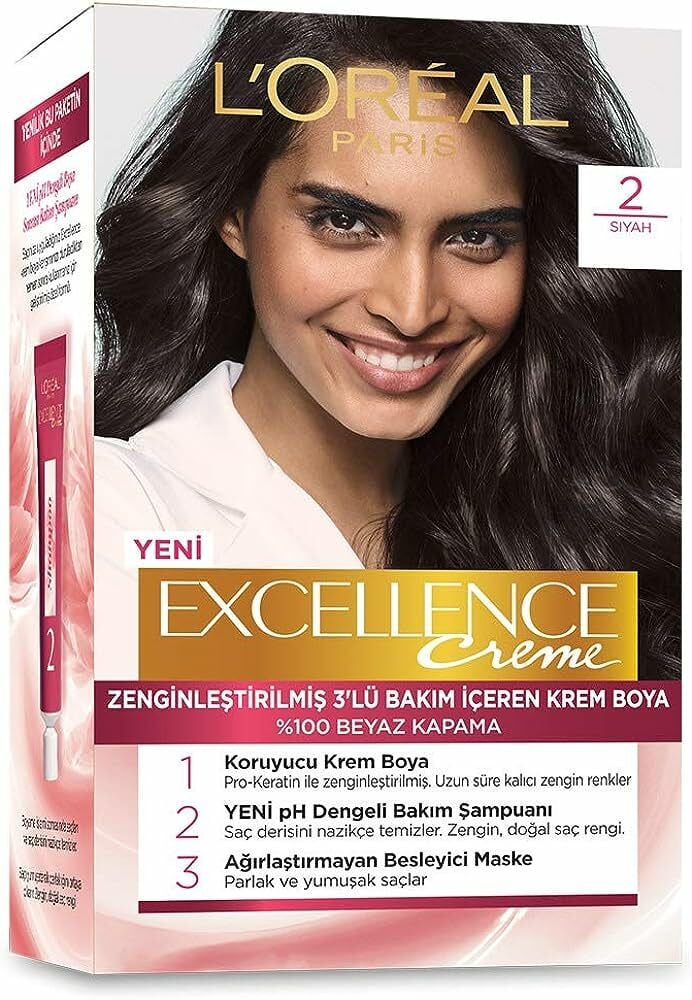 Loreal Paris Excellence Saç Boyası 2 Siyah