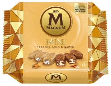 Magnum Mini Caramel Gold&Badem 6lı Dondurma
