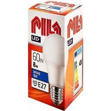 Philips Pila Led Ampul Beyaz Işık 8w 806Lumen