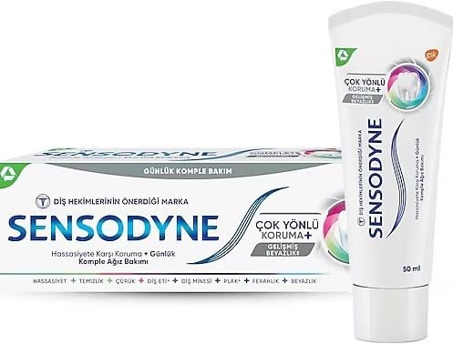 Sensodyne Çok Yönlü Koruma Gelişmiş Beyazlık Diş Macunu 75ml