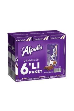 Alpella Çikolatalı Süt 6x180ml uht