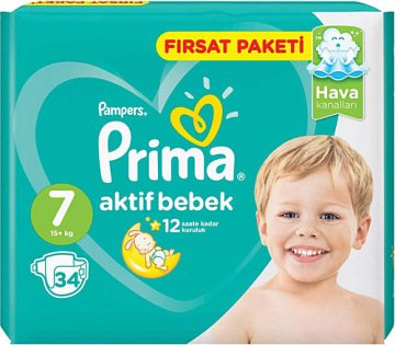 Prima Aktif Bebek Fırsat Paketi 7 Beden 15+kg