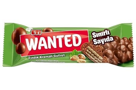 Eti Wanted Fındık Kremalı Gofret 32gr