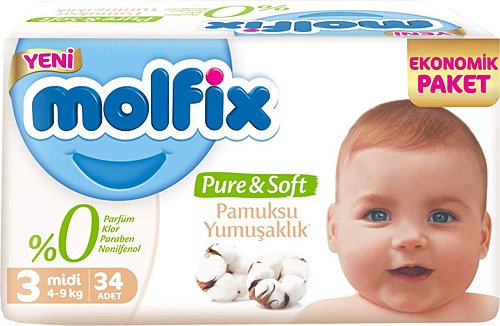 Molfix Pure&Soft Jumbo Boy 3 Beden 4-9kg