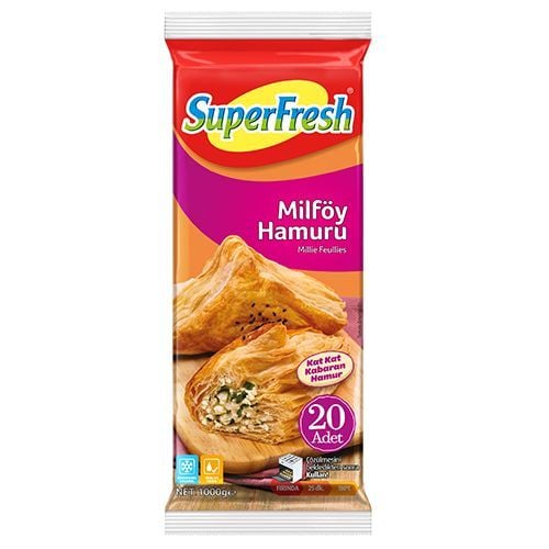 Superfresh Milföy Hamuru 20adet 1000gr