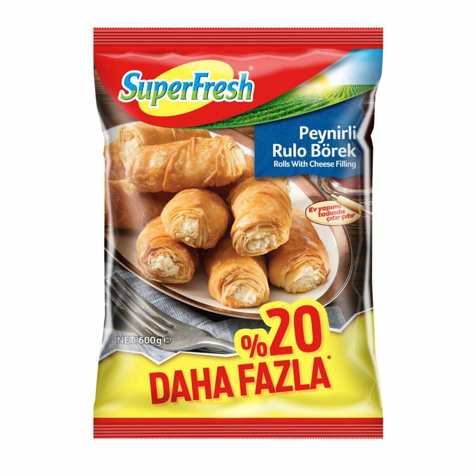 Superfresh Peynirli Rulo Börek 600gr