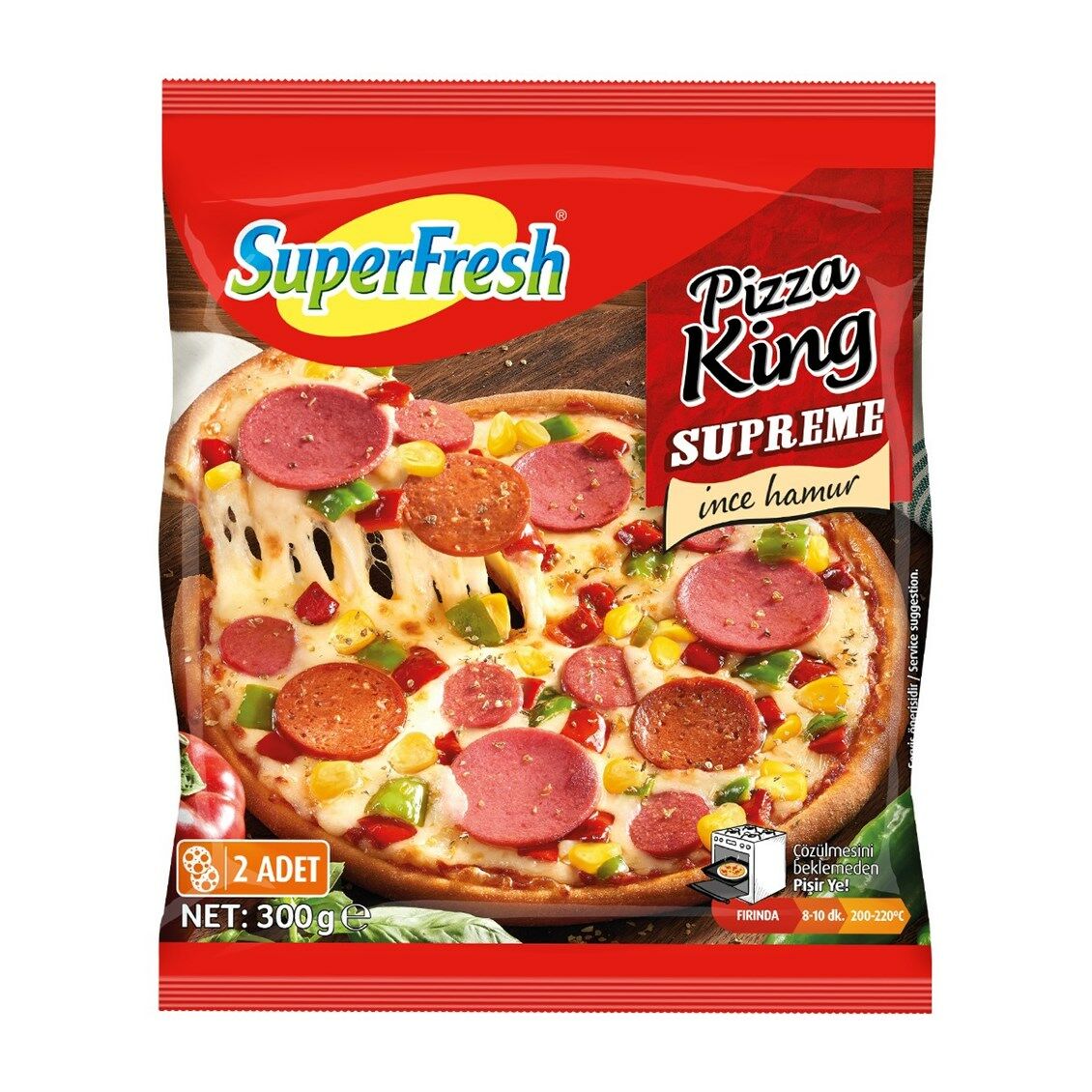 Superfresh Pizza King Supreme 2'li 300 gr