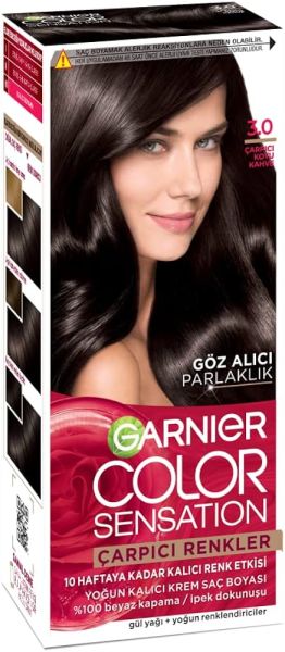 Garnier Çarpıcı Renkler Saç Boyası 3.0 Çarpıcı Koyu Kahve