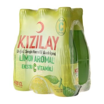 Kızılay Maden Suyu Ekstra C Vitaminli Limon Aromalı 6*200ml