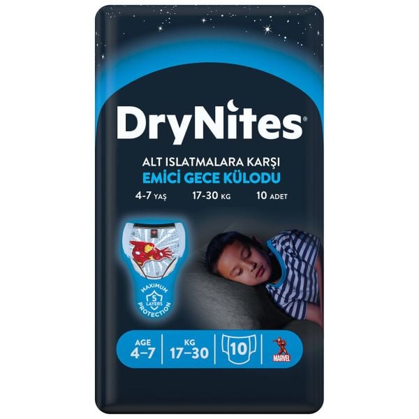 Huggıes Dry Nites Çocuk Bezi 4-7 Yaş 17-30kg 10 Adet