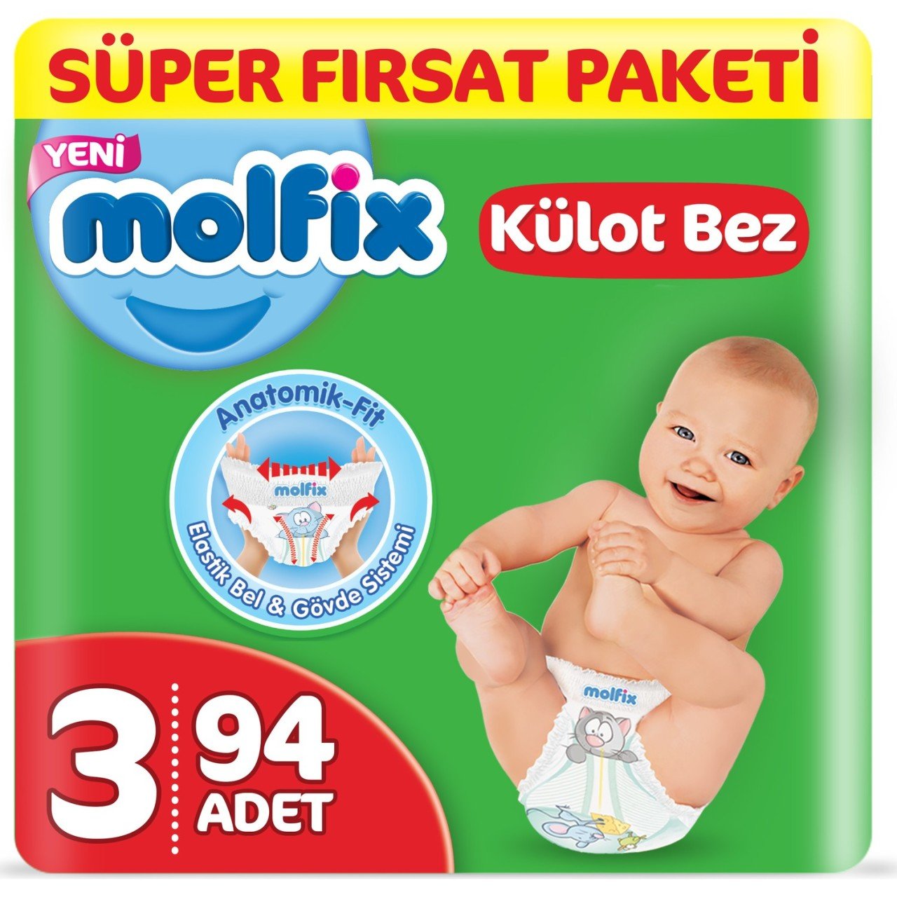 Molfix Külot Bez Süper Fırsat Paket 3 Beden 4-9kg
