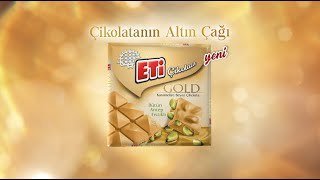 Eti Gold Bütün Antep Fıstıklı Karamelize Beyaz Çikolata 60gr