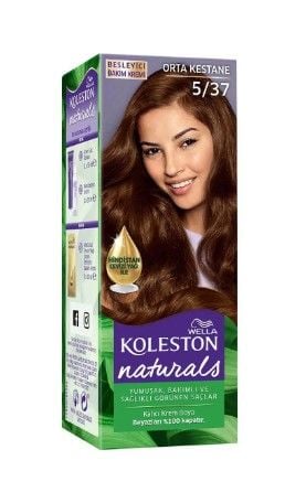 Koleston Naturals Krem Boya Orta Kestane Set Saç Boyası 5/37