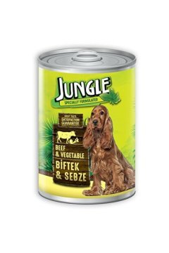 Jungle Konserve Köpek Maması Biftek&Sebze 415gr