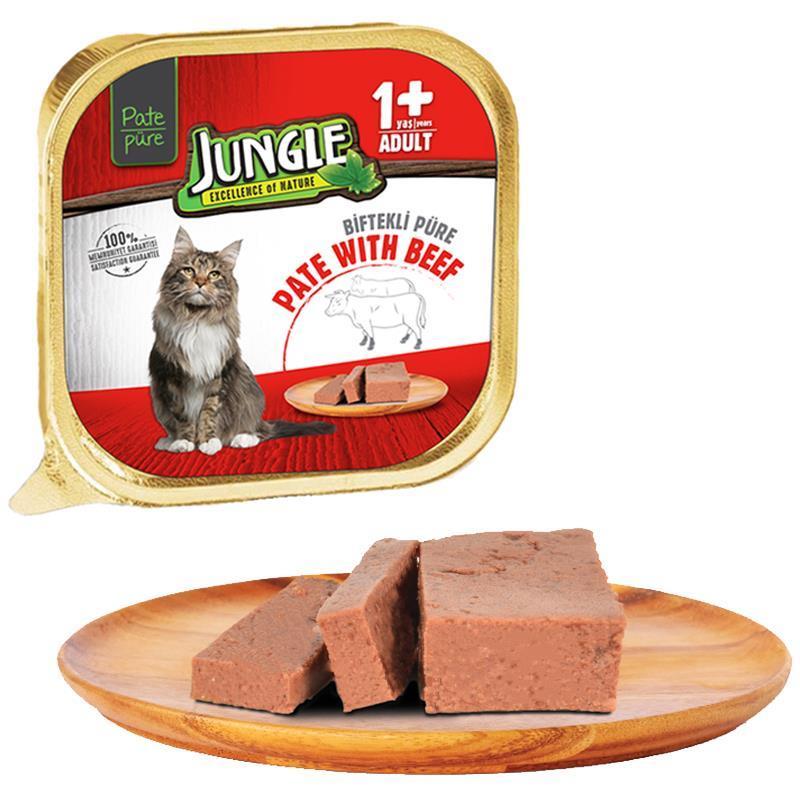 Jungle Kedi Maması Biftekli Püre 100gr