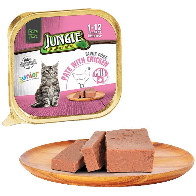 Jungle Junior Yavru Kedi Maması Tavuklu Püre 100gr