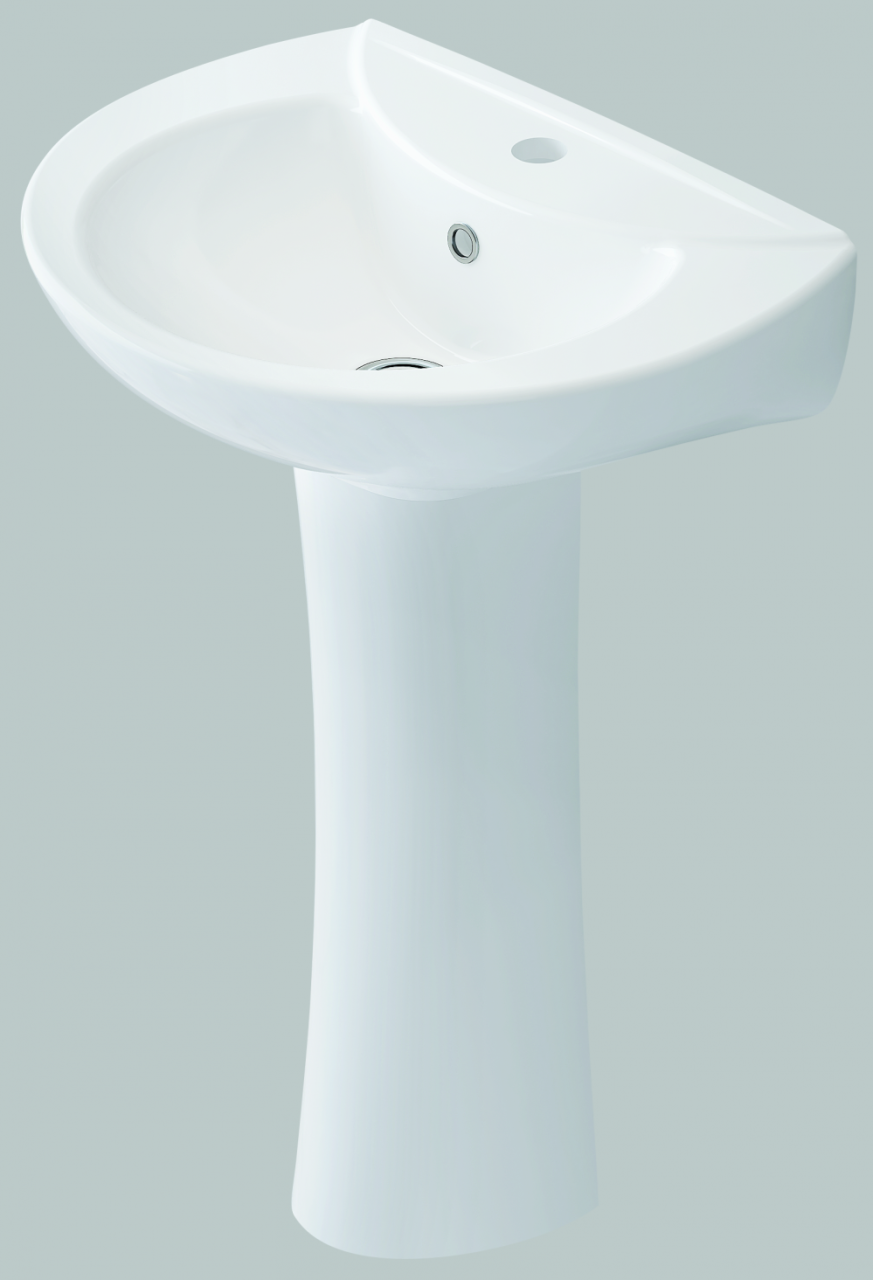 İdevit Gökkuşağı Lavabo (46*57cm) + Kolon Ayak