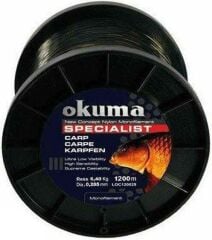 Okuma Carp 1200 mt 25,00 lb 11,36 kg 0,40 mm Camou Sazan Misina