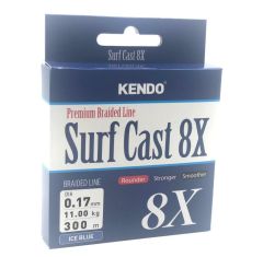 Kendo Surf Cast 8X Fighting 300 mt Örgü İp Misina ( ICE BLUE)