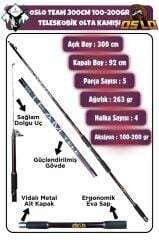 Okuma Rv-55 Oslo Team 300cm 100-200gr Göl Ve Deniz Olta Seti