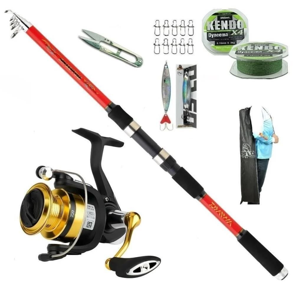 Daiwa Sweepfire 300cm 20-60 gr Daiwa Rs 4000 Tele Spin Olta Takımı Seti