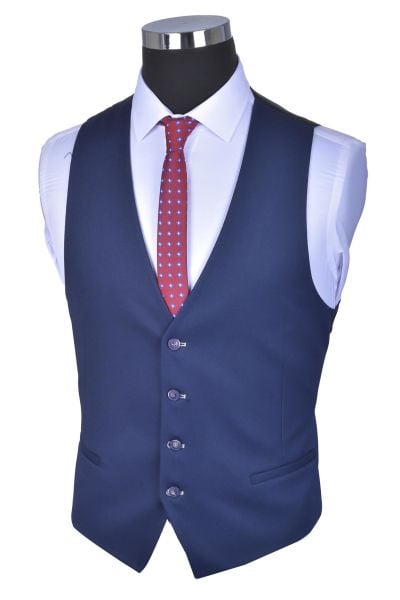 Slim Fit Ekose Yelekli Takım Elbise YEŞİL