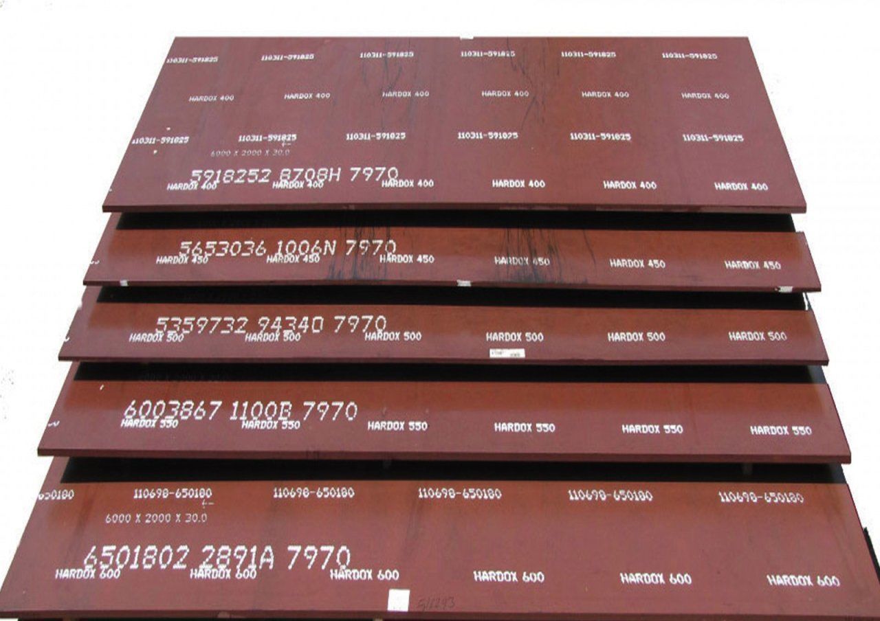 HARDOX 500 Aşınmaya Dayanıklı Çelik 20 x 235 x 1240