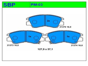 Ön Balata L300 / L200 1990-1998 / Pajero 1990-1993