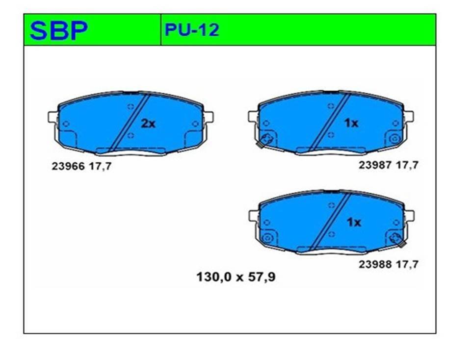 Ön Balata İ-30 2007-2013 / Ceed 2007-2012 / Pro Ceed 2007-2013- / Carens II 2002-2006