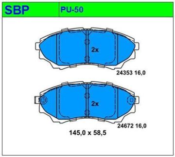 Ön Balata B2500 4x4 2002-2006 / BT50 4x4 2006-2010 / Ford Ranger 2.5 4x4 2006-