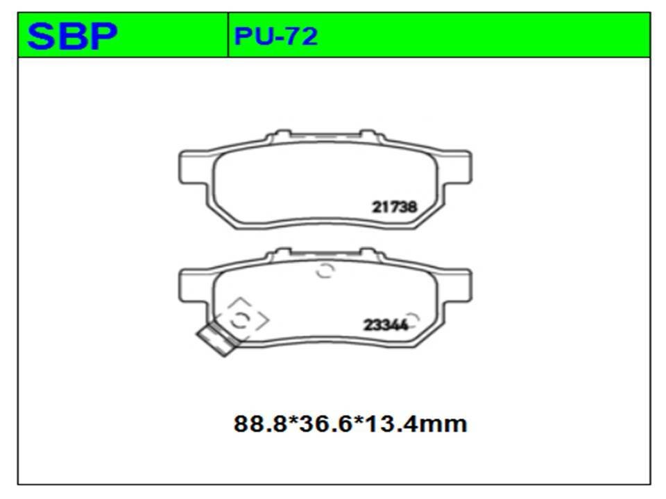 Arka Balata Civic 96-06 / Jazz 02- / City 06- / Crx / İntegra