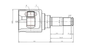 Aks Kafası İç Pride / Mazda 121 22x19x35