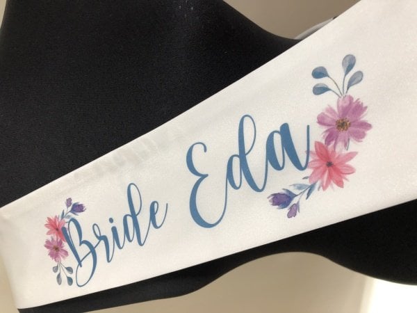 Gelin Kuşağı - Bride to be Kuşak - Çiçek Desenli