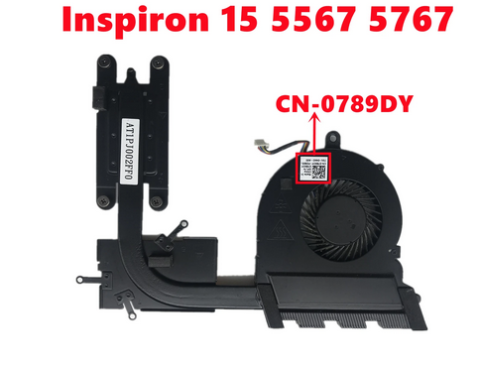 Dell Inspiron Orijinal CN-0789DY 0789DY 15 5567 5767 CPU GPU soğutma soğutucu FAN  (2.EL)