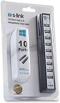 S-link SL-U110 (SL-H105) 10 Port Usb 2.0 Hub