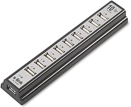 S-link SL-U110 (SL-H105) 10 Port Usb 2.0 Hub