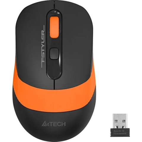 A4 Tech FG10 Kablosuz Optik Mouse Siyah-Turuncu