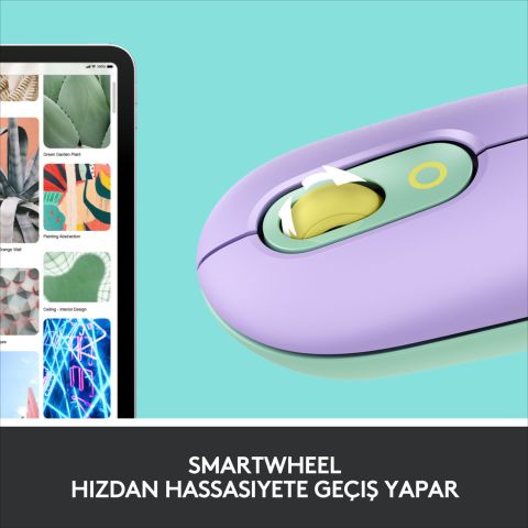 Logitech POP Mouse Daydream Emoji Tuşlu Sessiz Kablosuz Mouse