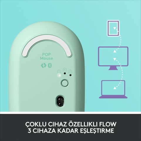 Logitech POP Mouse Daydream Emoji Tuşlu Sessiz Kablosuz Mouse