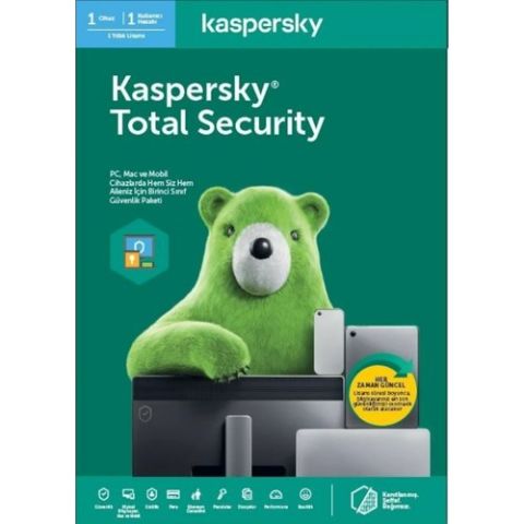 Kaspersky Total Security 1 Kullanıcı - 1 YIL