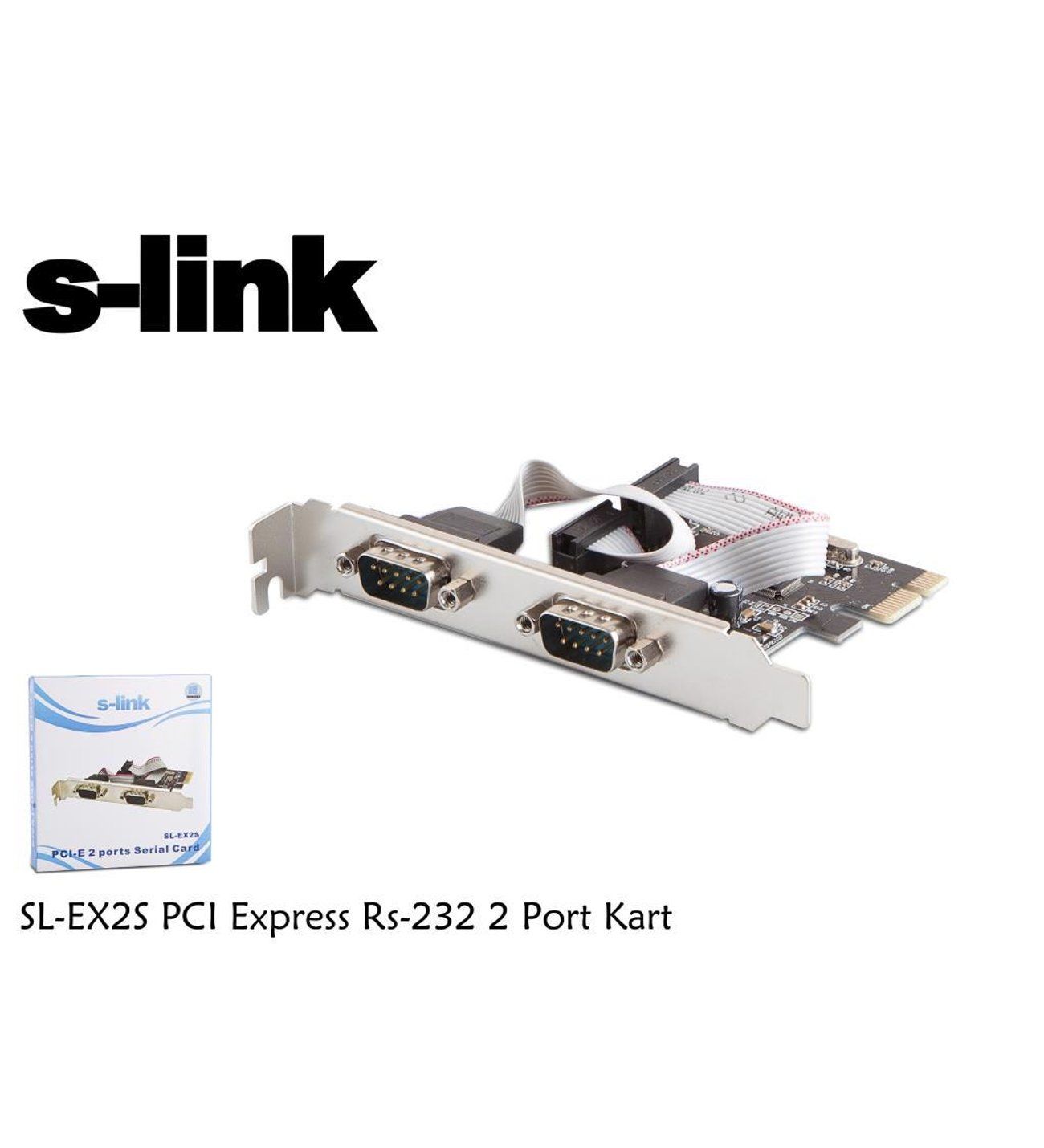 S-link SL-EX2S PCI Express Rs-232 2 Port Kart