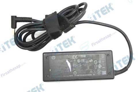 HP Notebook Adaptörü (19V 3,34A 65W 4.5 X 3.0 mm (İnce Mavi uç) orjinal adaptör (2.EL)