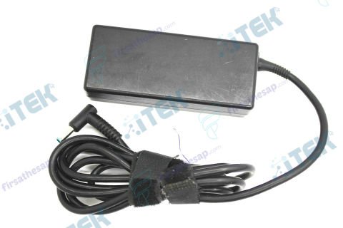 HP Notebook Adaptörü (19V 3,34A 65W 4.5 X 3.0 mm (İnce Mavi uç) orjinal adaptör (2.EL)