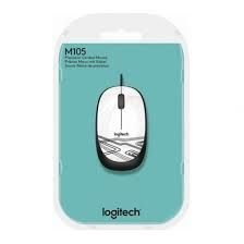Logitech Logitech M105 Kablolu Optik Mouse Beyaz