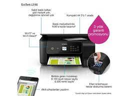 Epson L3160 Wi-Fi + Tarayıcı + Fotokopi Renkli Çok Fonksiyonlu Tanklı Mürekkep Püskürtmeli Yazıcı