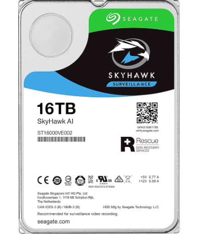 Seagate SkyHawk AI ST16000VE002 SATA 3.0 7200 RPM 3.5'' 16 TB Harddisk