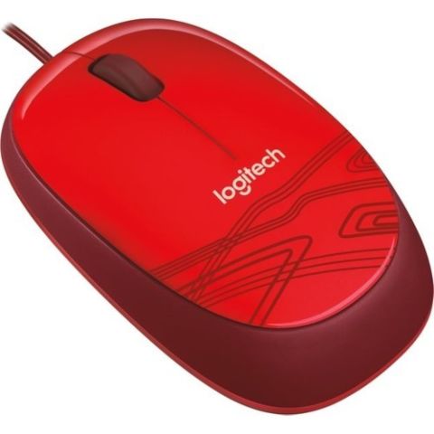 Logitech Logitech M105 Kablolu Optik Mouse kırmızı