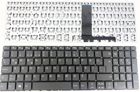 Lenovo ideapad 3-15IML05, ideapad 3 15ıml05 V330-15IKB,  Klavye Power Butonsuz Modeli siyah klavye